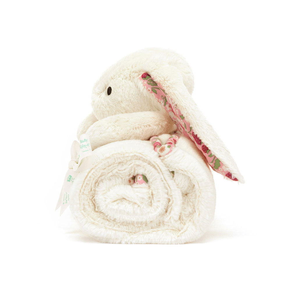 Jellycat Blossom Cream Bunny 'Berry' Blankie | motherswork