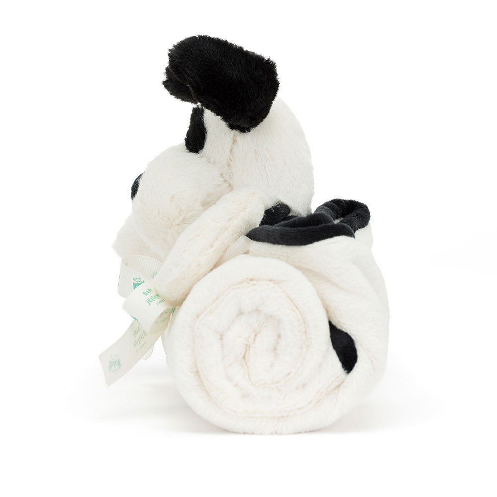Jellycat Bashful Black & Cream Puppy Blankie | motherswork