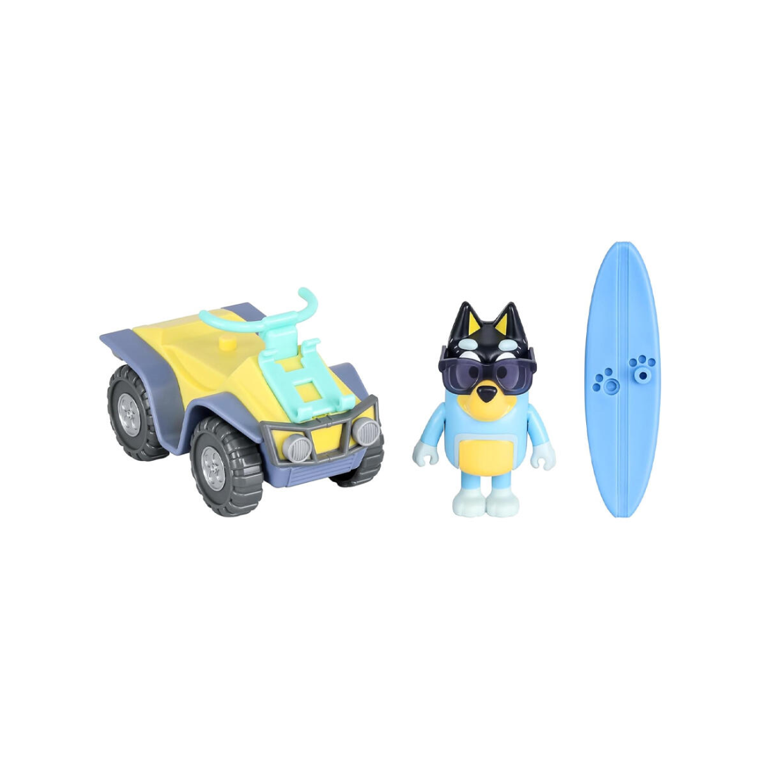 Bluey Vehicle and Figure Pack Beach Quad with Bandit