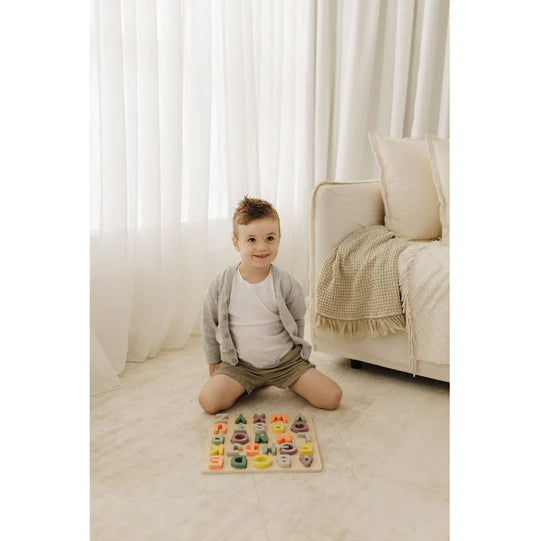 Bubble Wooden Alphabet Puzzle