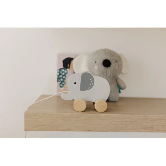 Bubble Wooden Elephant Pull Along Toy