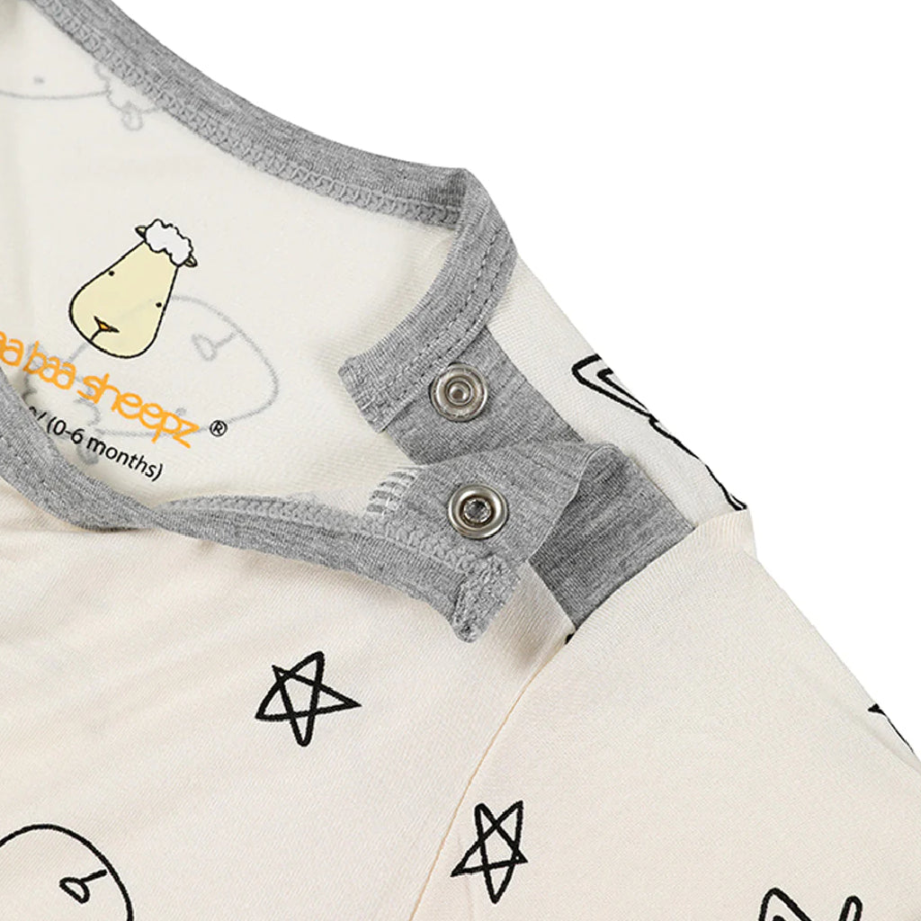 Baa Baa Sheepz Short Sleeve Romper Sweet Dreams Baa Baa - Yellow