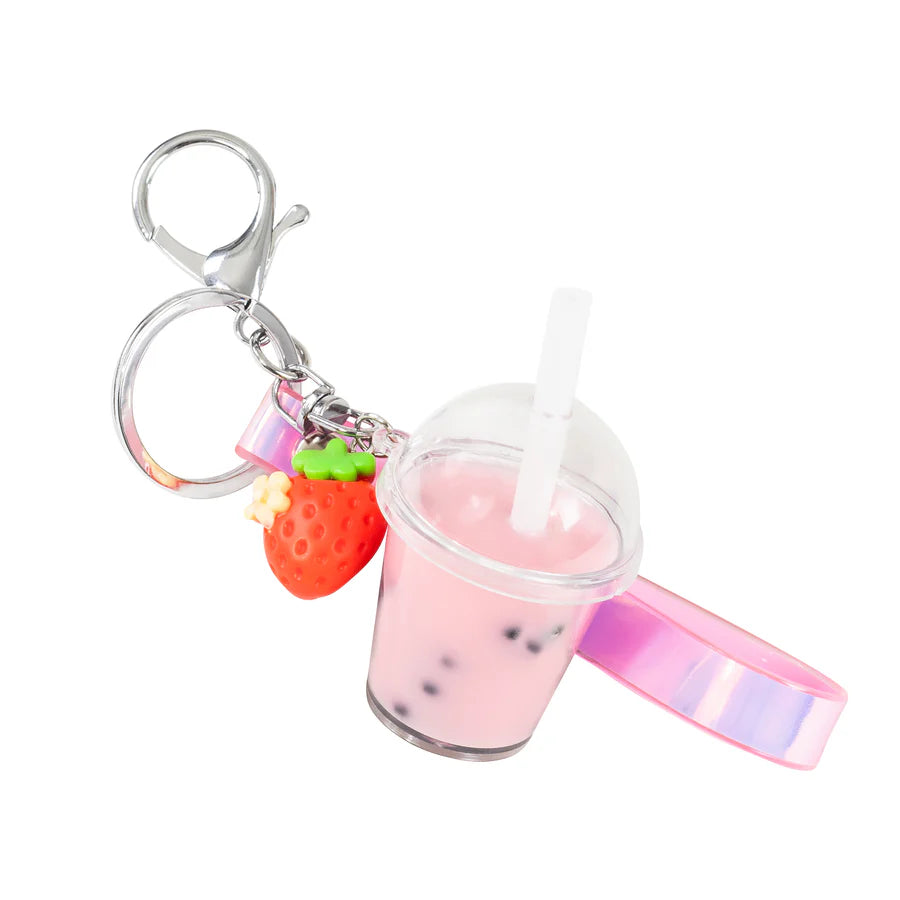 Tiger Tribe Bag Charm Kit (Strawberry Bubble Tea)