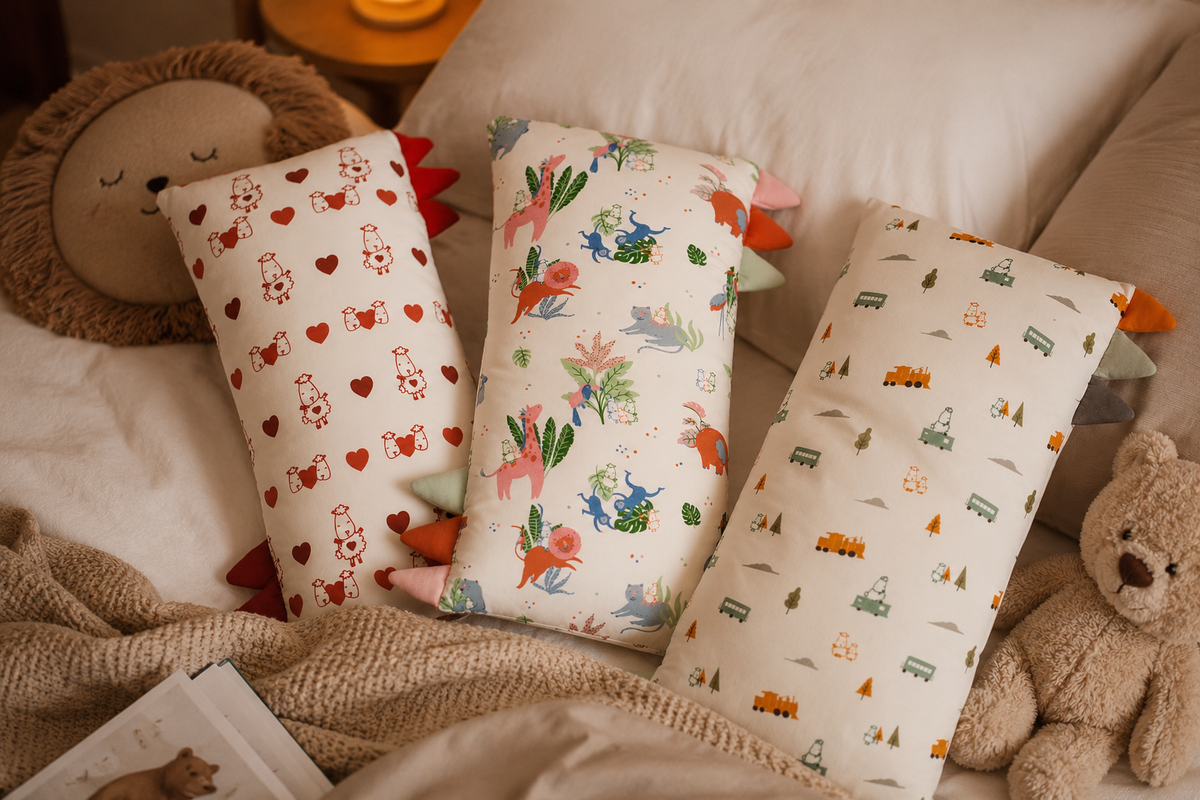 Little Rei x Baa Baa Sheepz Trains Buddy Pillow