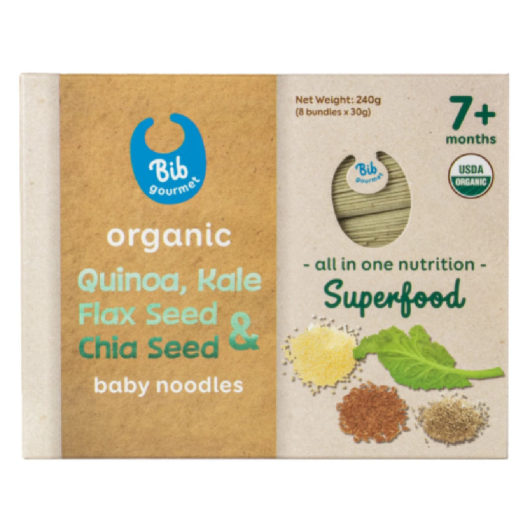 Bib Gourmet Organic Quinoa, Kale, Flaxseed & Chiaseed Noodle