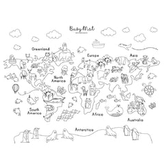 Busymat Large Placemat - World of Animals