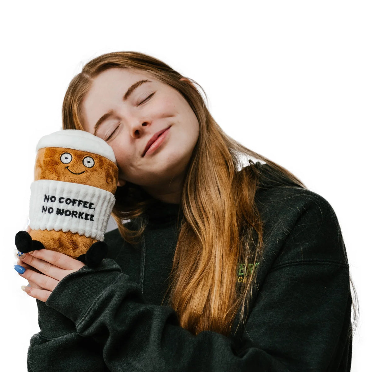 Punchkins "No Coffee, No Workee" Coffee Plushie