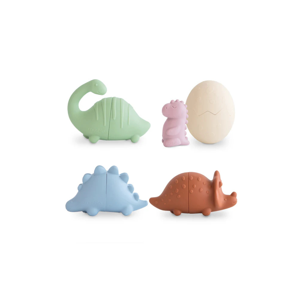 Mushie Dino Mold Free Bath Play Set