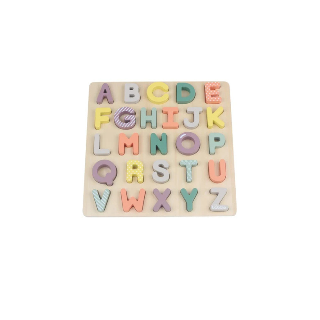 Bubble Wooden Alphabet Puzzle