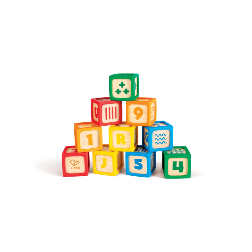 Hape Grip-N-Stack Silicone & Wood Blocks