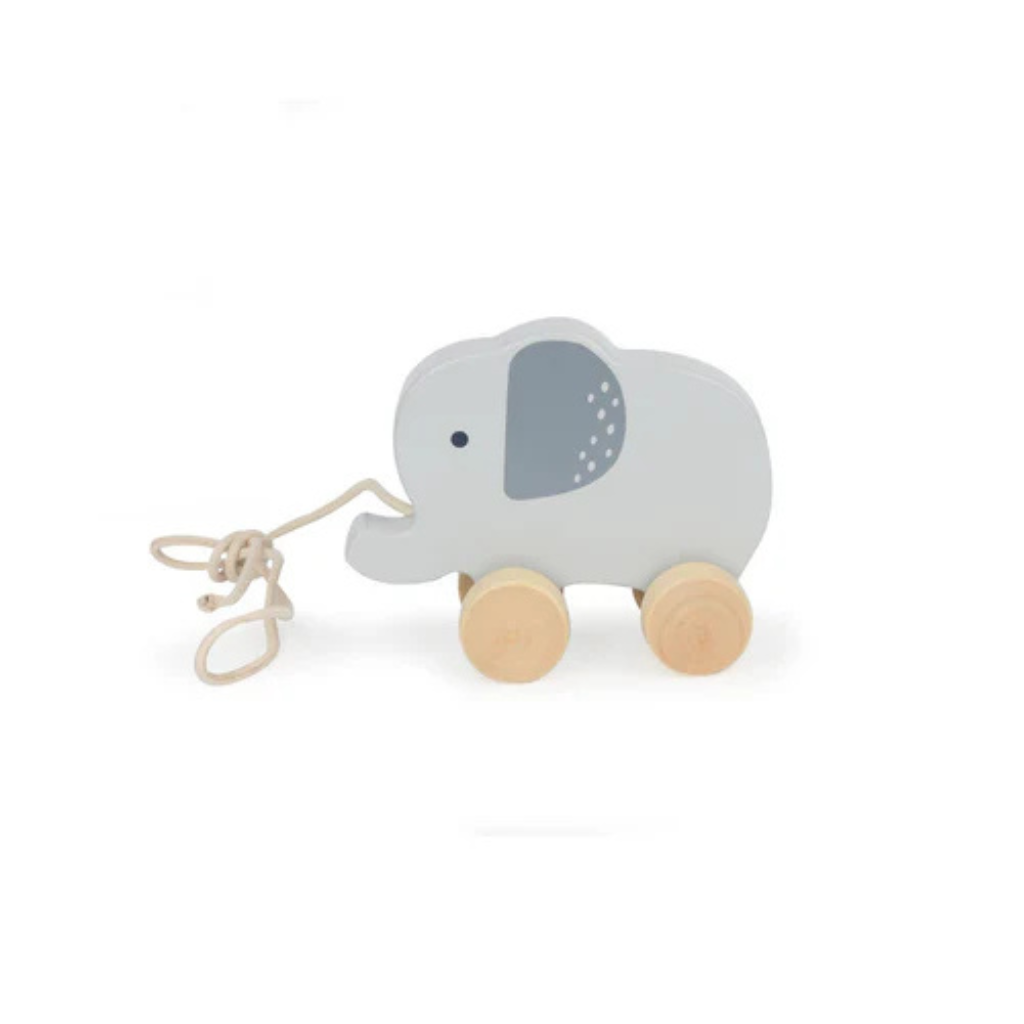 Bubble Wooden Elephant Pull Along Toy