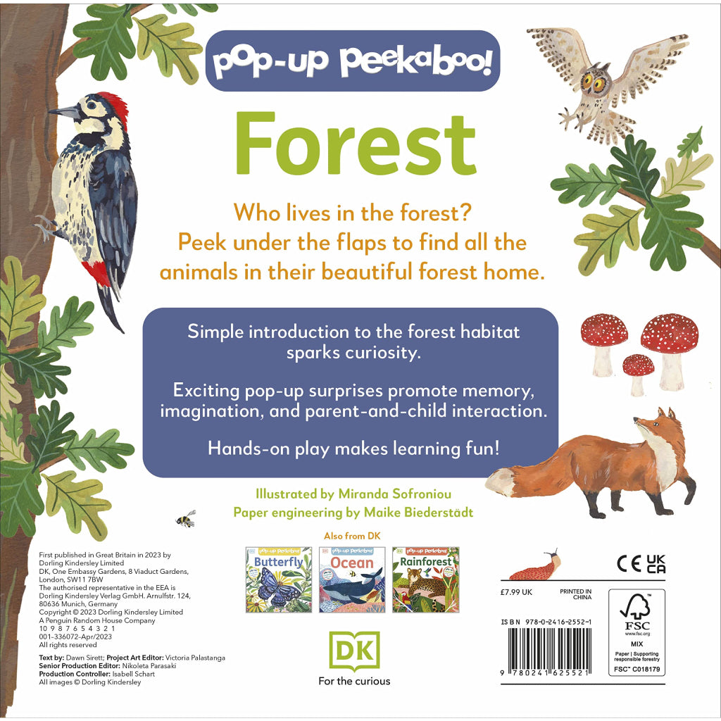 DK Books Baby Pop-Up Peekaboo! Forest