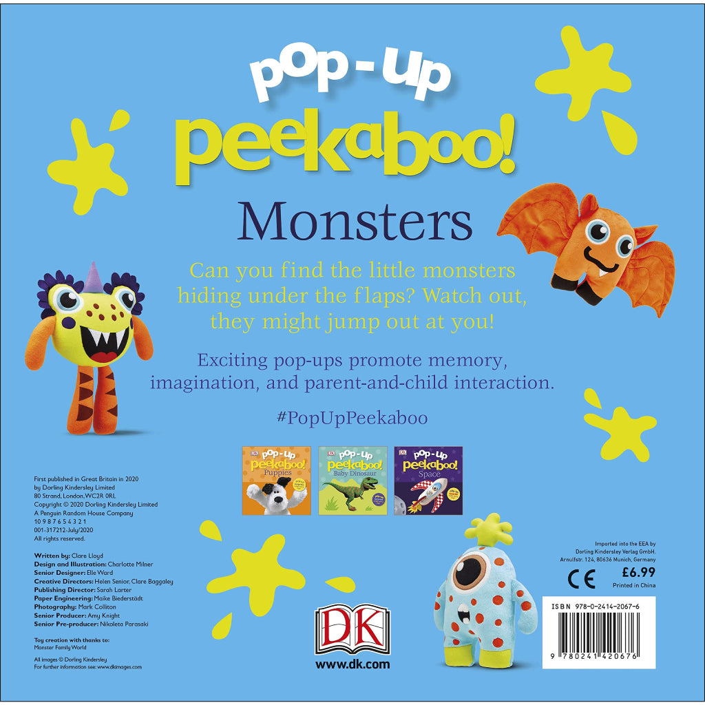 DK Books Baby Pop Up Peekaboo! Monsters