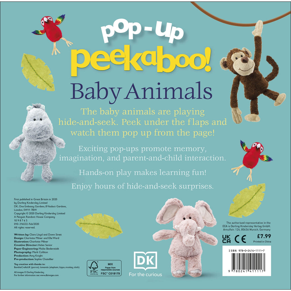 DK Books Pop-Up Peekaboo! Baby Animals