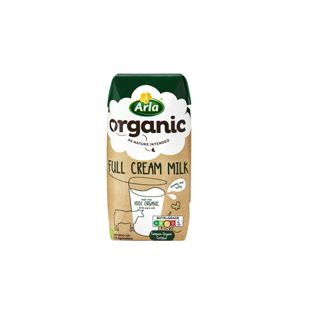 Arla Organic UHT Full Cream Milk (12x200ml)