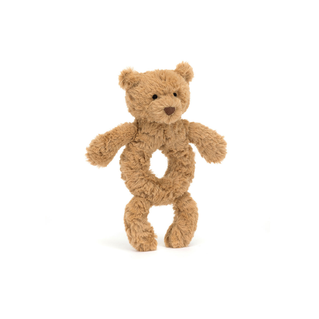 Jellycat Bartholomew Bear Ring Rattle