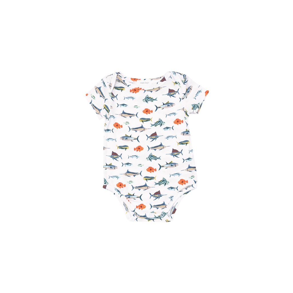 Angel Dear Tropical Ocean Fish Short Sleeve Bodysuit