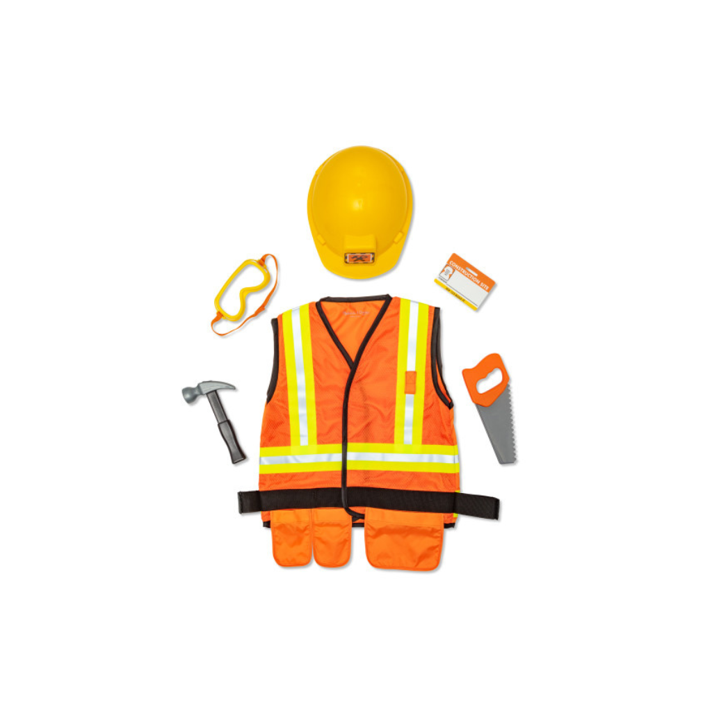 Melissa & Doug Construction Worker Role Play Costume Set