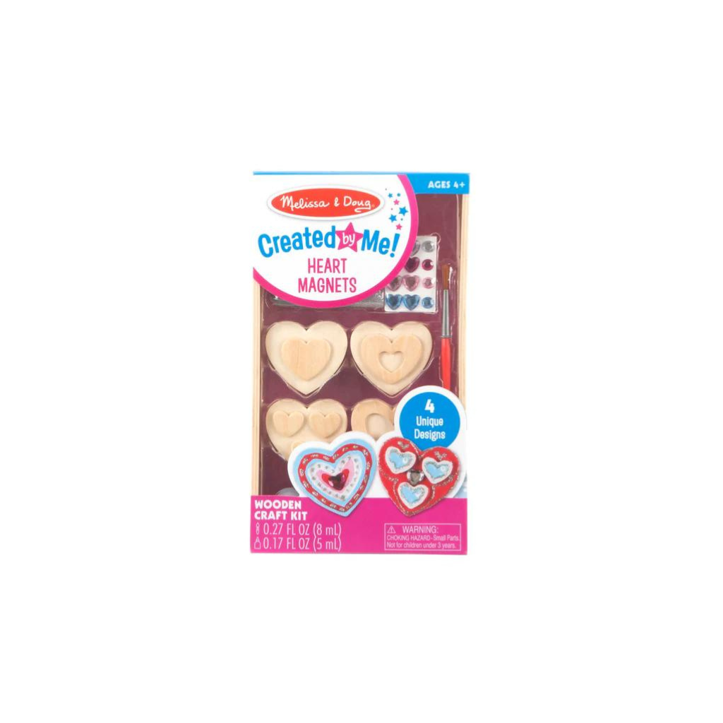 Melissa & Doug Created by Me! Heart Magnets Wooden Craft Kit