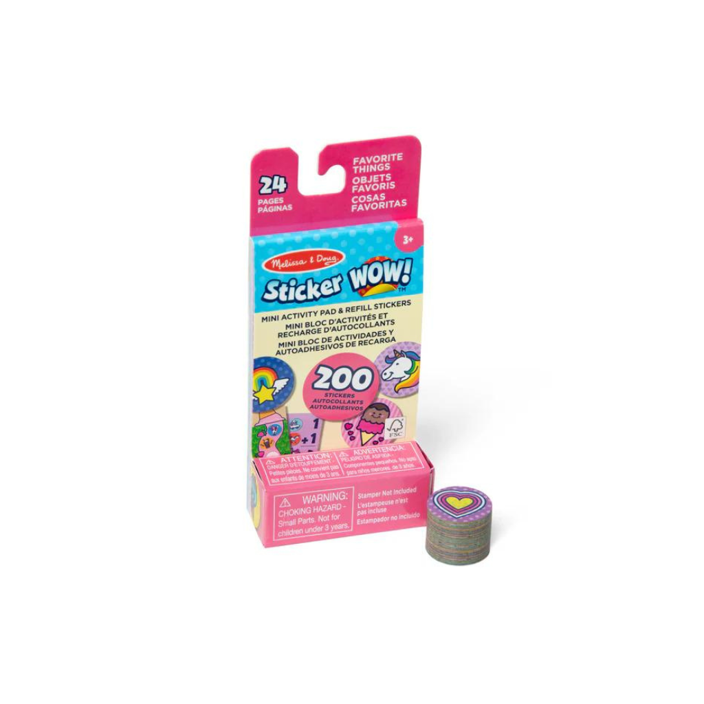 Melissa & Doug Sticker WOW! Mini Activity Pad & Sticker Stamper