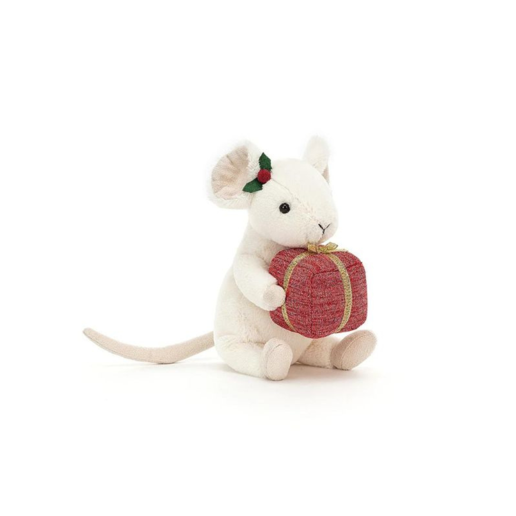 Jellycat Merry Mouse Present