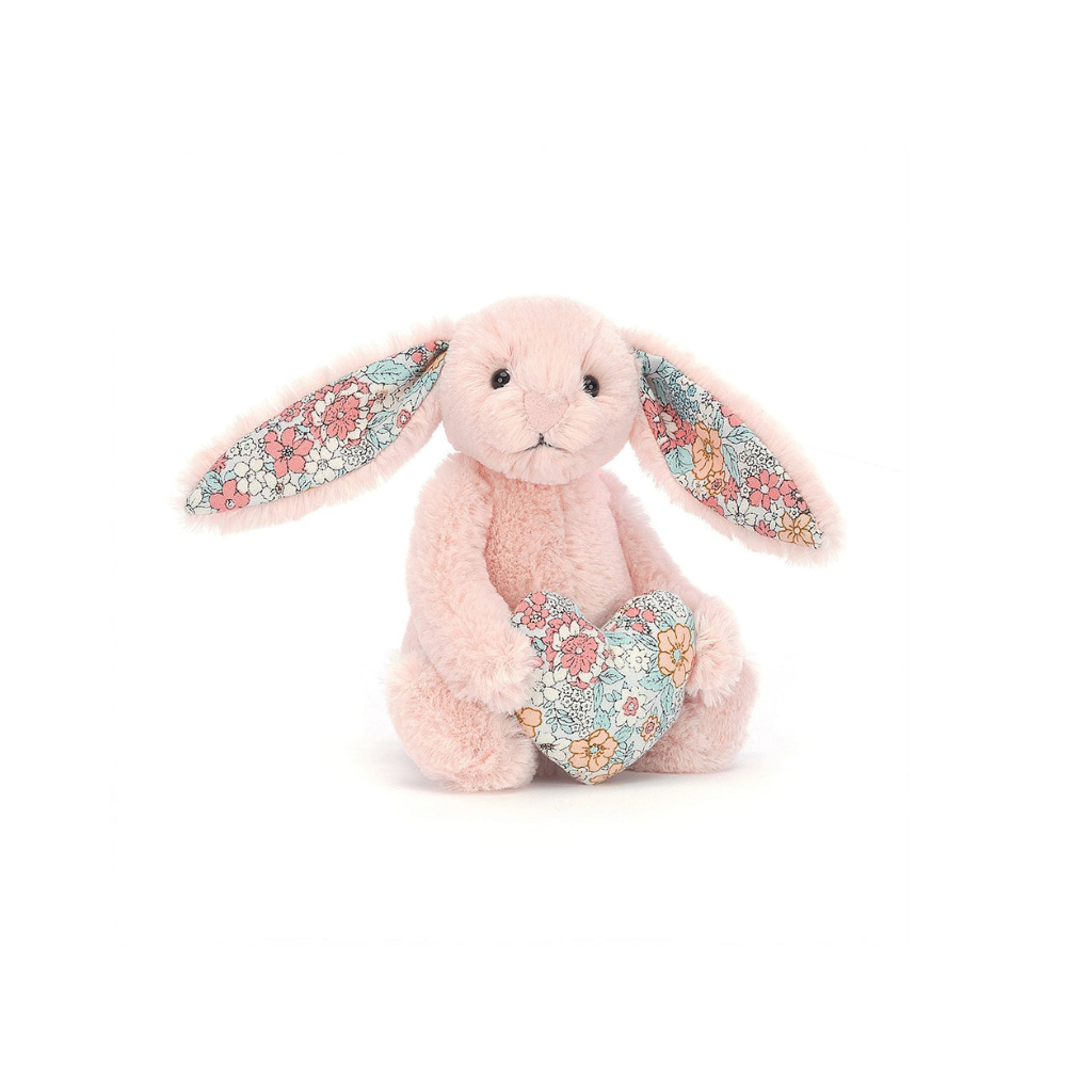 Jellycat Blossom Heart Blush Bunny