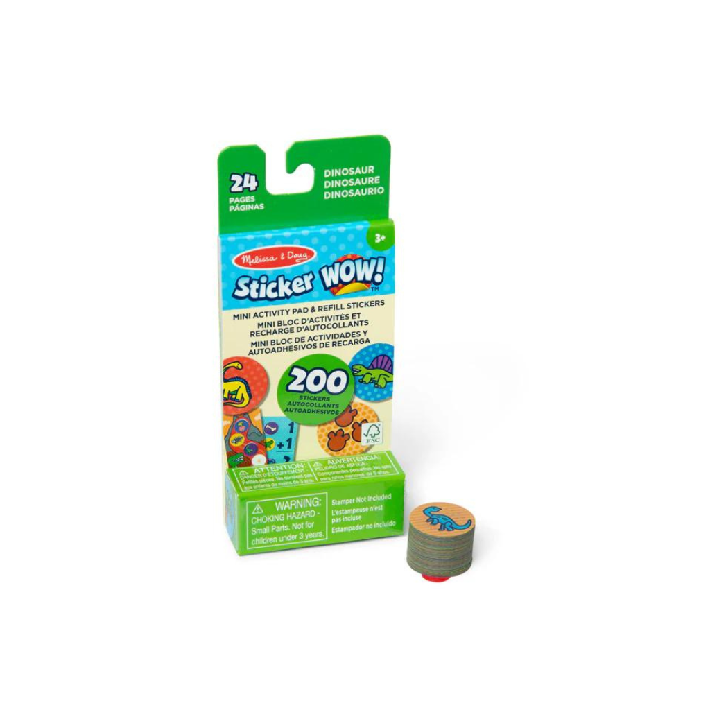 Melissa & Doug Sticker WOW! Mini Activity Pad & Sticker Stamper