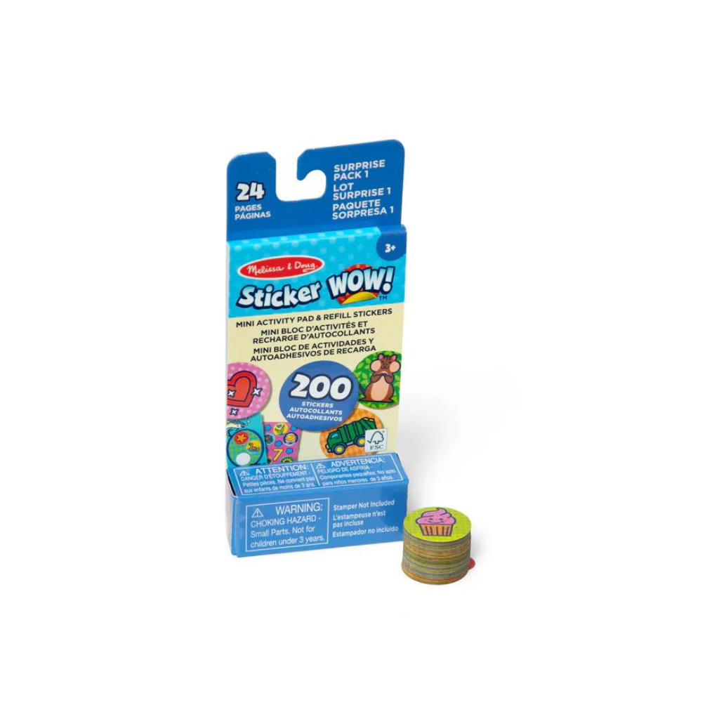 Melissa & Doug Sticker WOW! Mini Activity Pad & Sticker Stamper