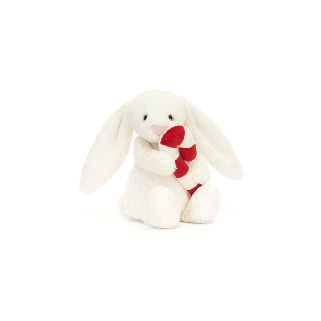 Jellycat Bashful Bunny with Candy Cane