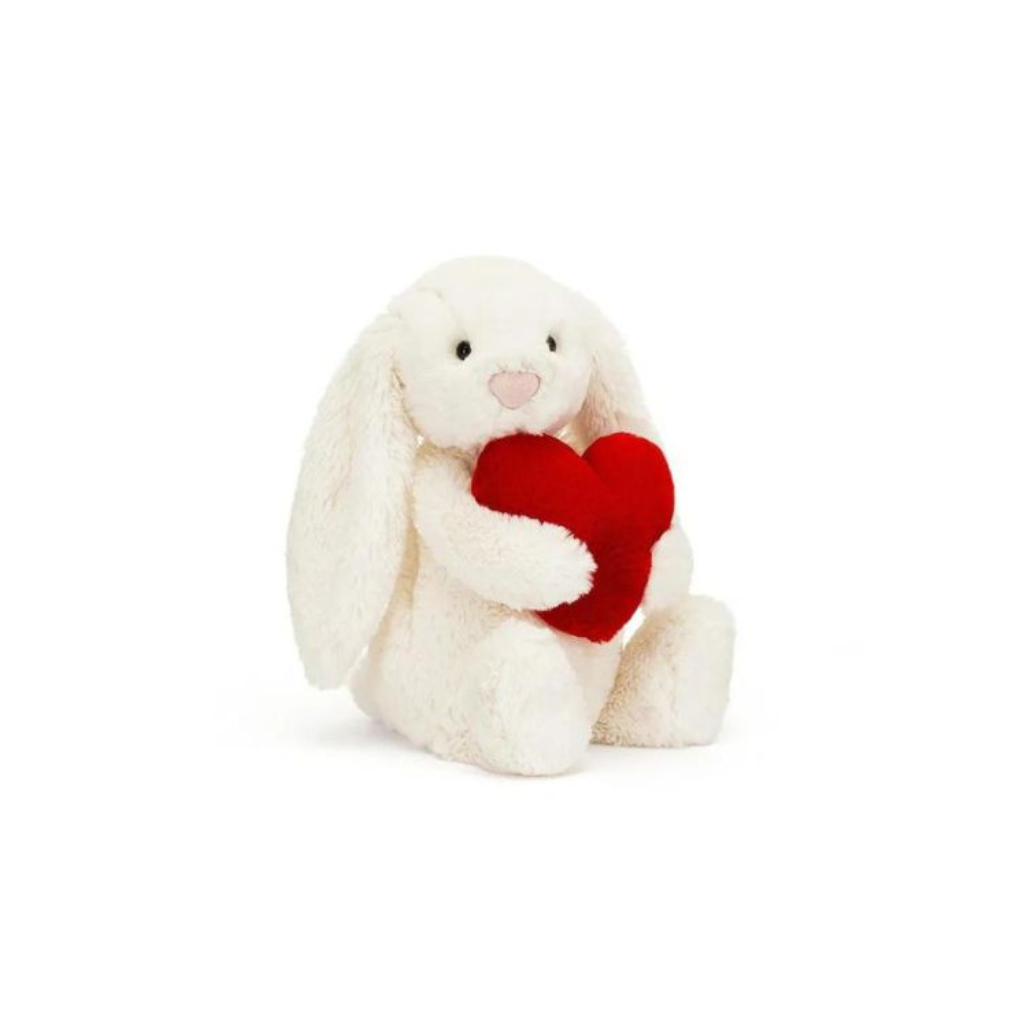 Jellycat Bashful Red Love Heart Bunny (Small)