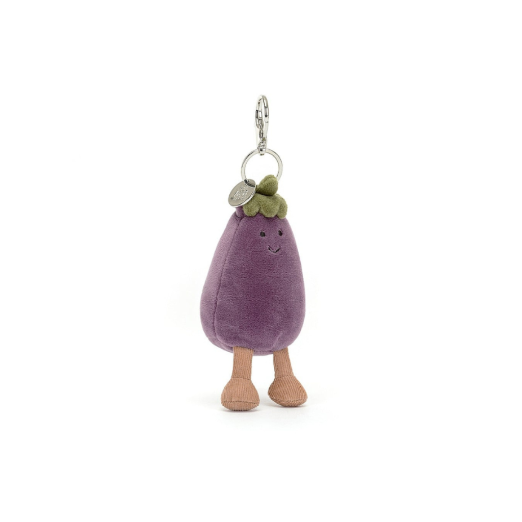 Jellycat Vivacious Aubergine Bag Charm