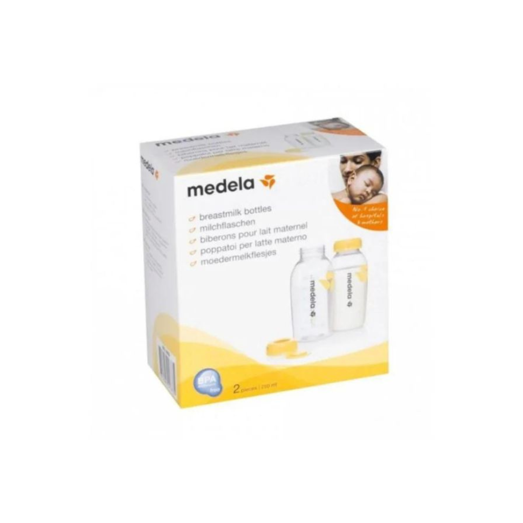 Medela 250ml Breast Bottle - 2 pack