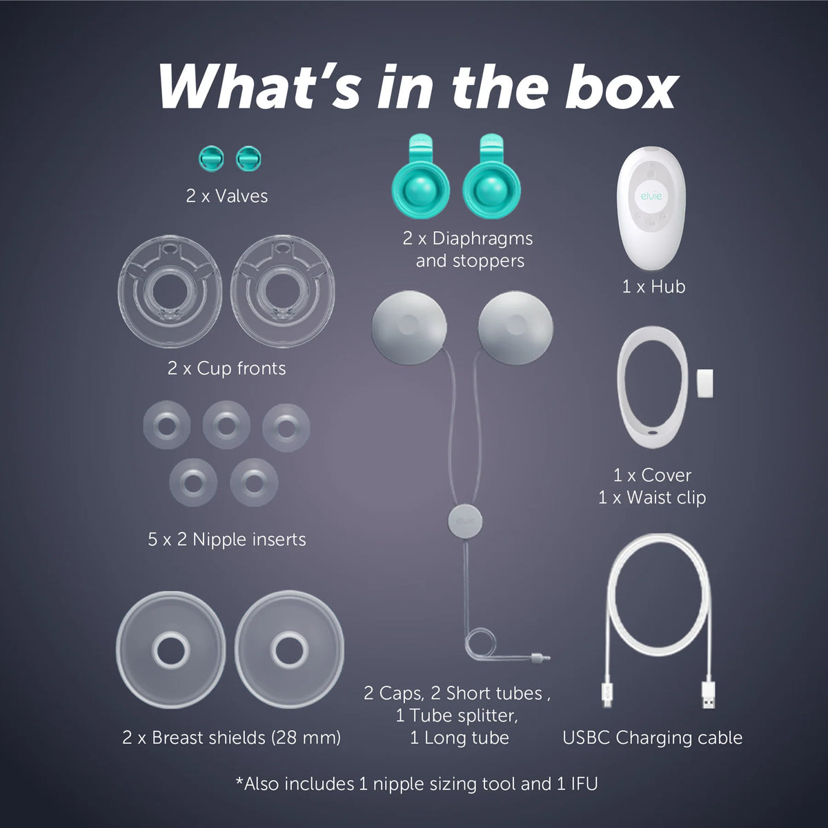 Elvie Stride 2 Double – Hospital-Grade Breast Pump