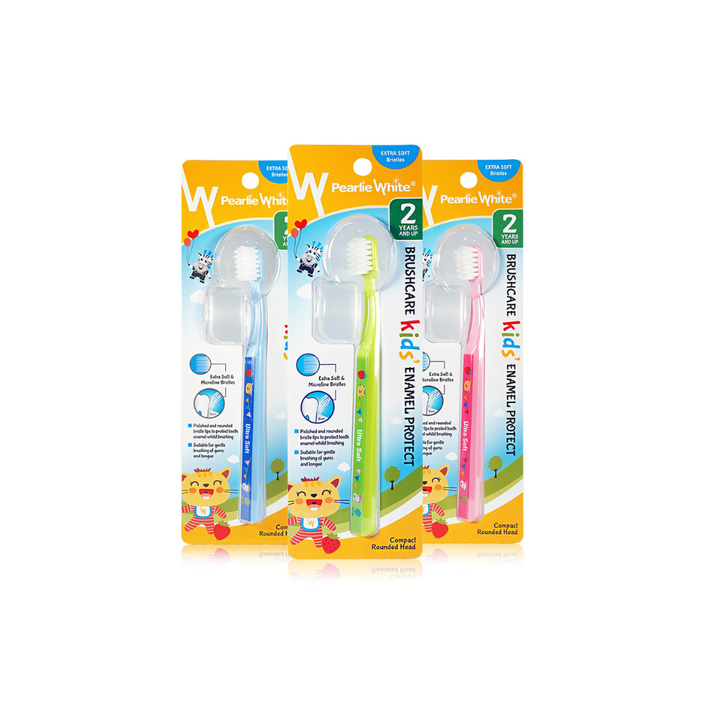 Pearlie White Kids Enamel Protect Extra Soft Toothbrush Triple Pack