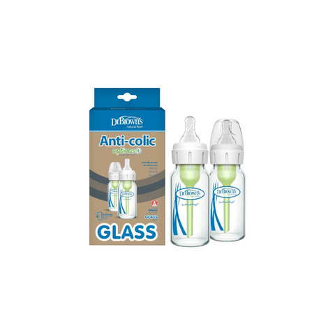 Dr. Brown’s™ 4Oz/120Ml Narrow Glass "Options+" Bottle, 2-Pack