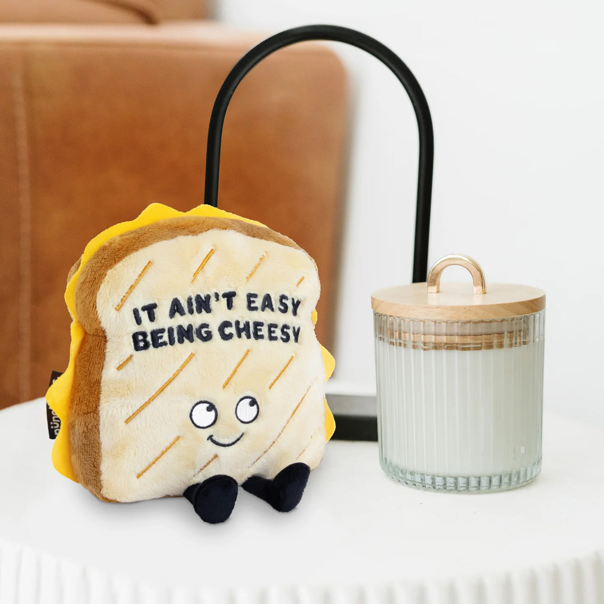 Punchkins "It Ain't Easy Being Cheesy" Plush Grilled Cheese