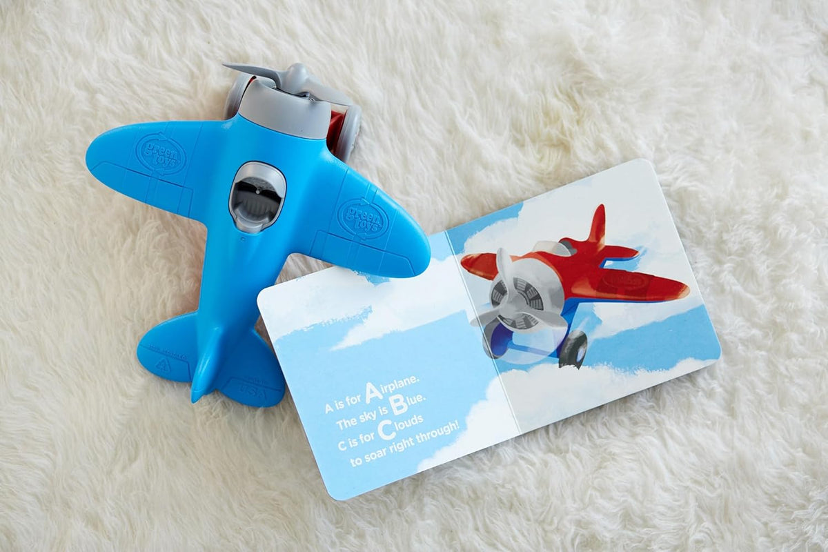 Green Toys Airplane & Board Book Set