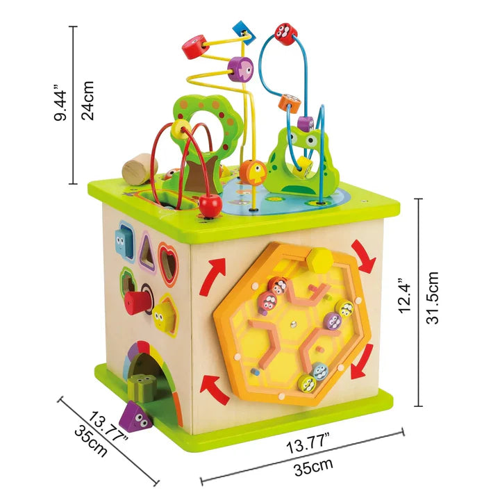 Hape Country Critters Wooden Activity Play Cube