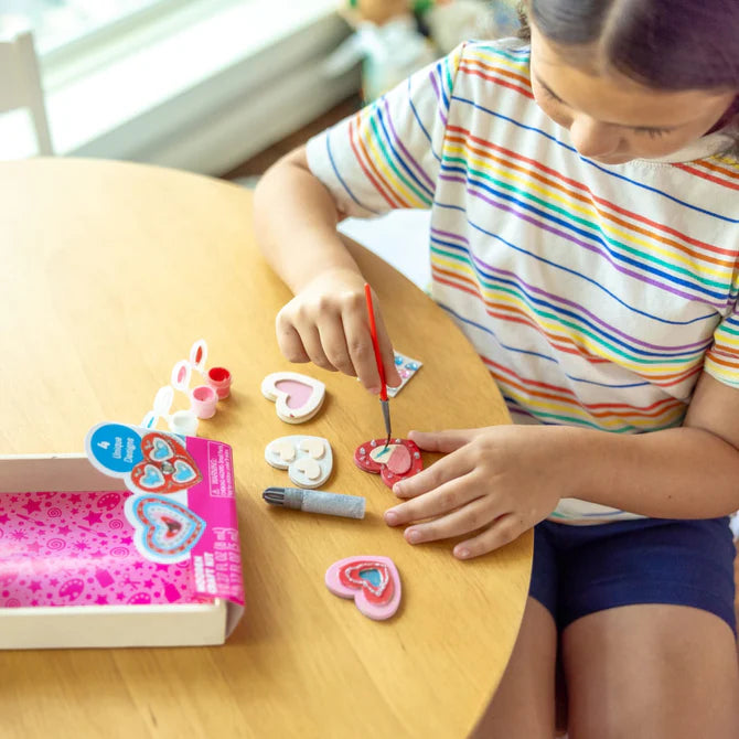 Melissa & Doug Created by Me! Heart Magnets Wooden Craft Kit