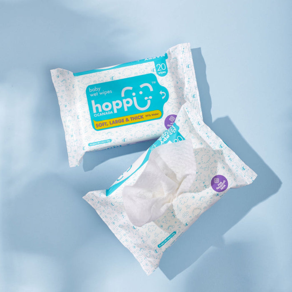 Hoppi Baby Wet Wipes [Bundle of 5packs] (5x20 wipes)