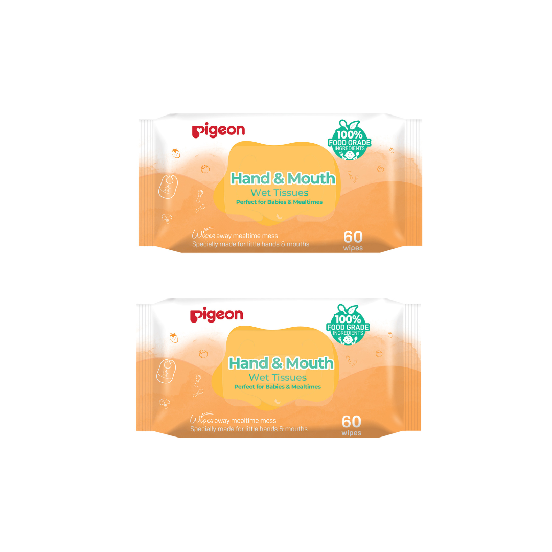 Pigeon Hand & Mouth Wipes 2 x 60s