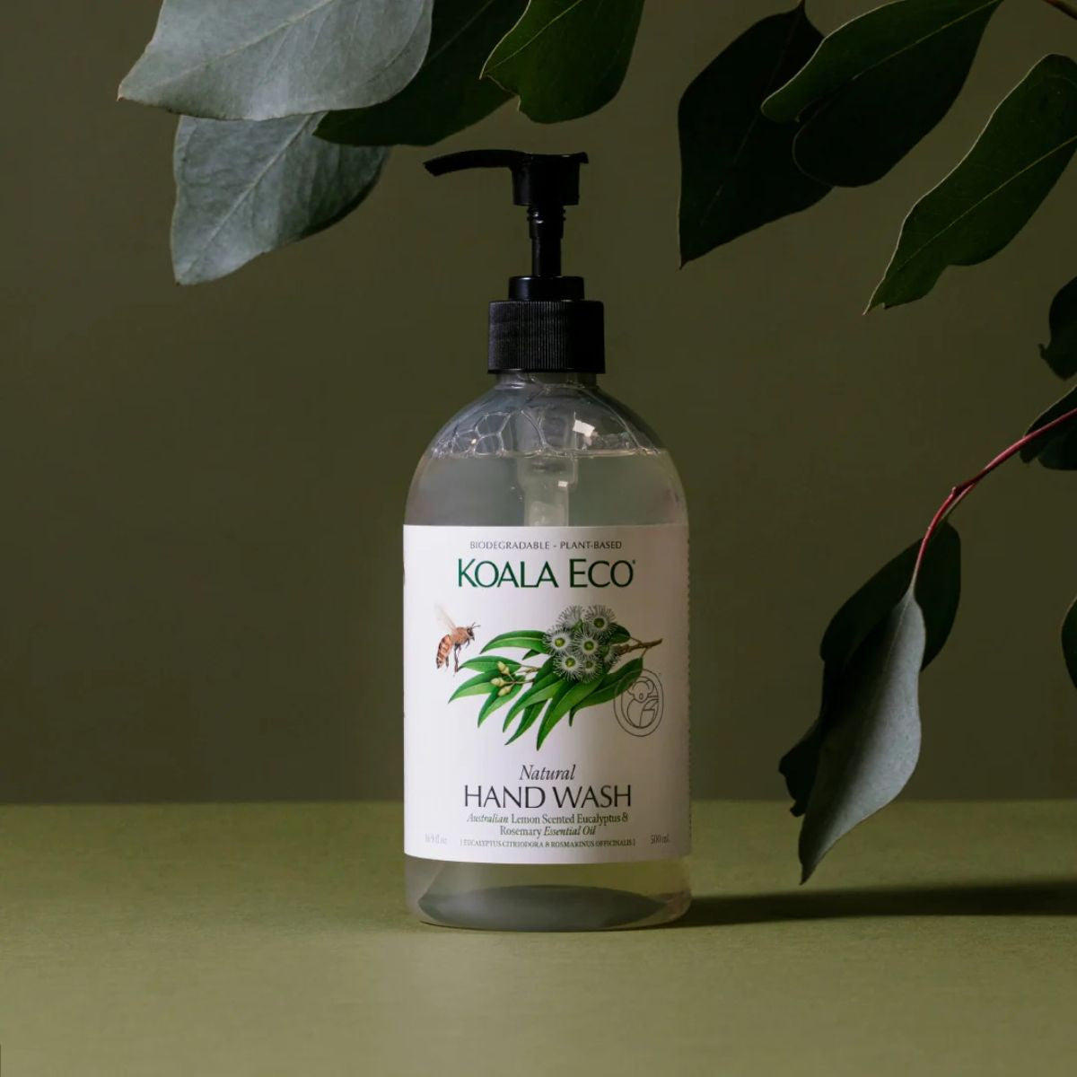 Koala Eco Natural Hand Wash Lemon Scented Eucalyptus & Rosemary Essential Oil