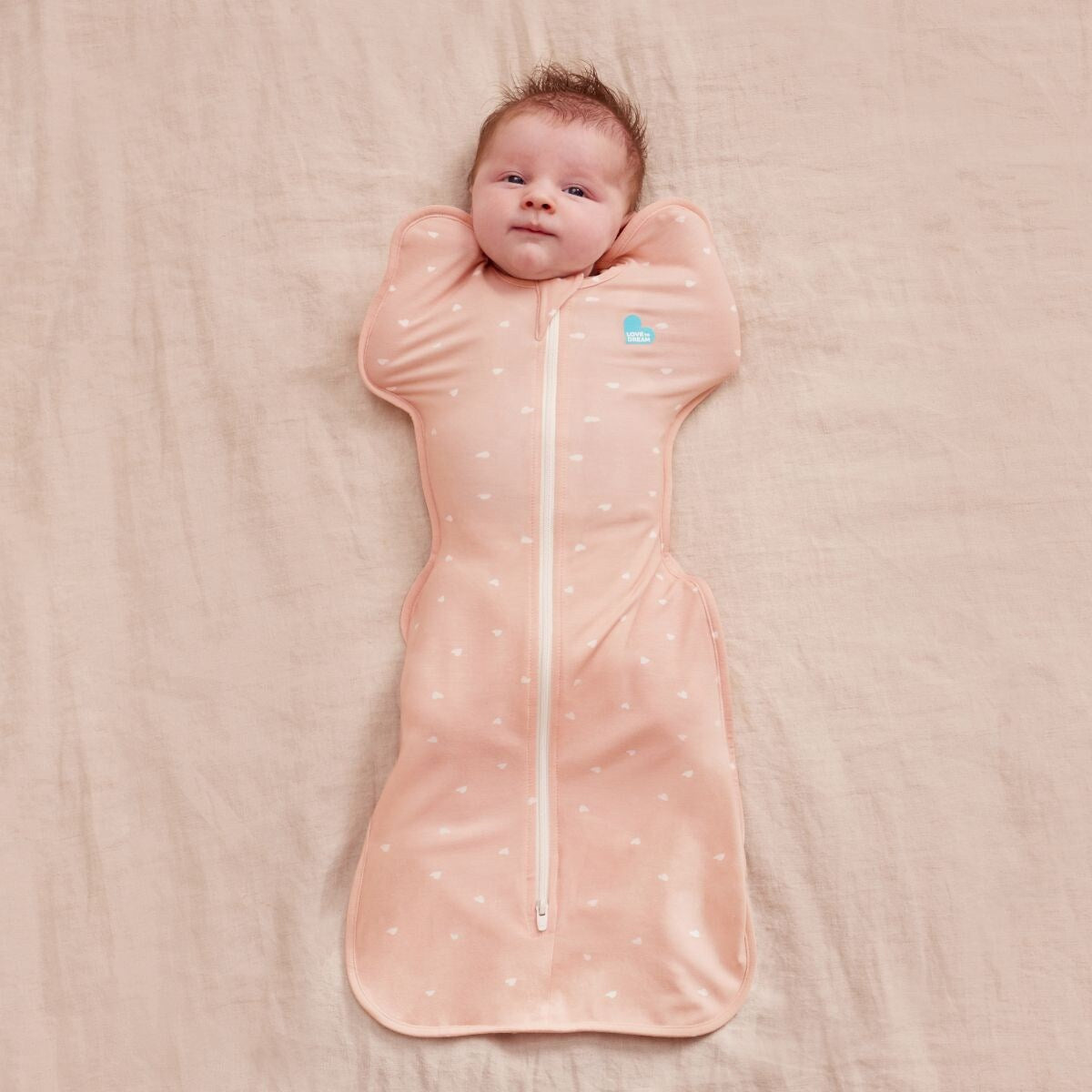 Love To Dream Swaddle UP Bamboo Lite 0.2 TOG (Hearts Blush)