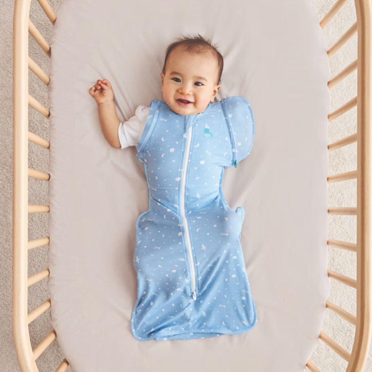 Love To Dream Swaddle UP Transition Bag Bamboo - Time & Space Mid Blue