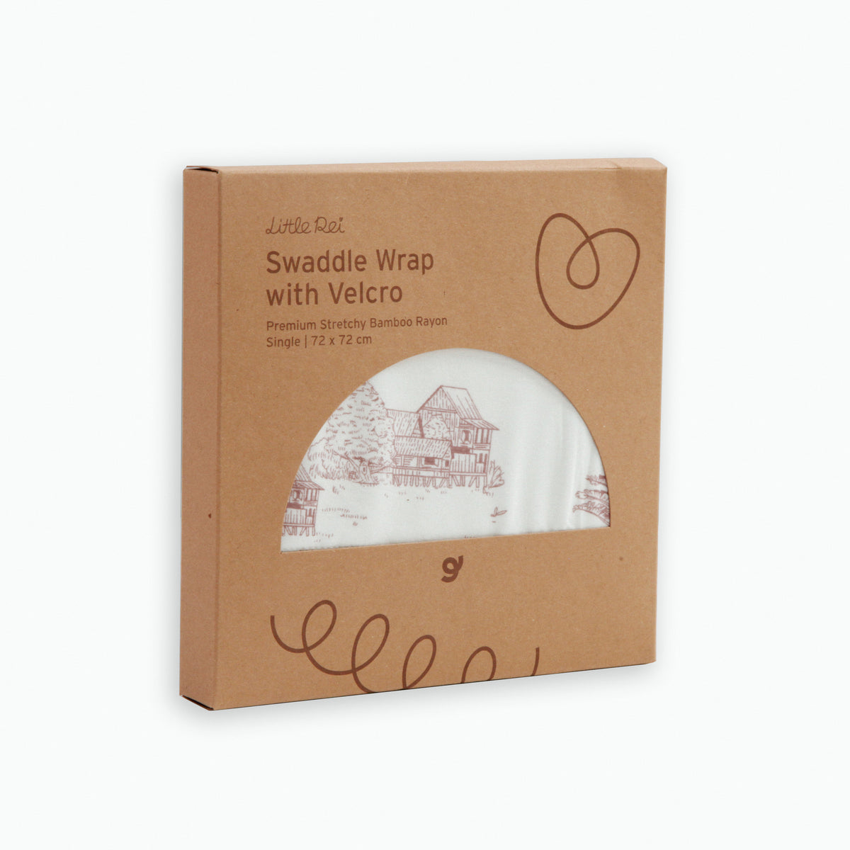 Little Rei Swaddle Wrap with Velcro