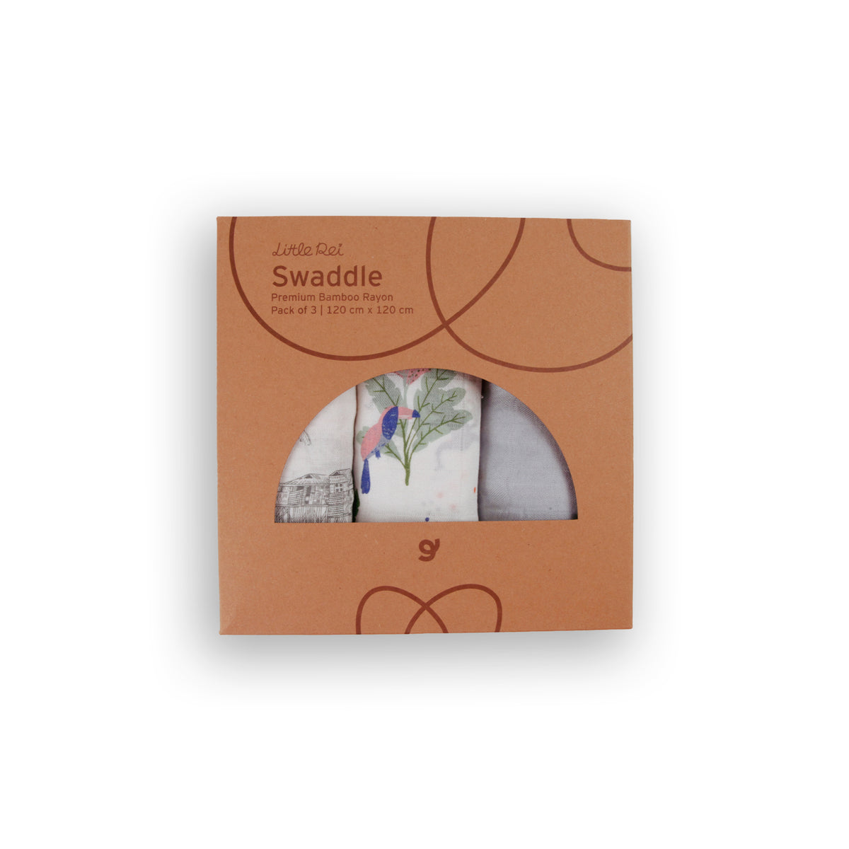 Little Rei Bamboo Swaddle Blankets (3pc)