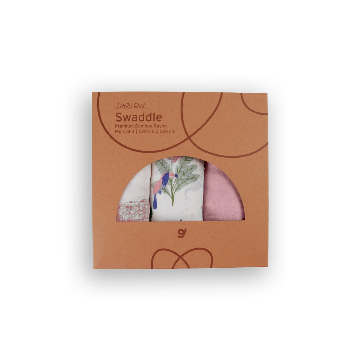 Little Rei Bamboo Swaddle Blankets (3pc)