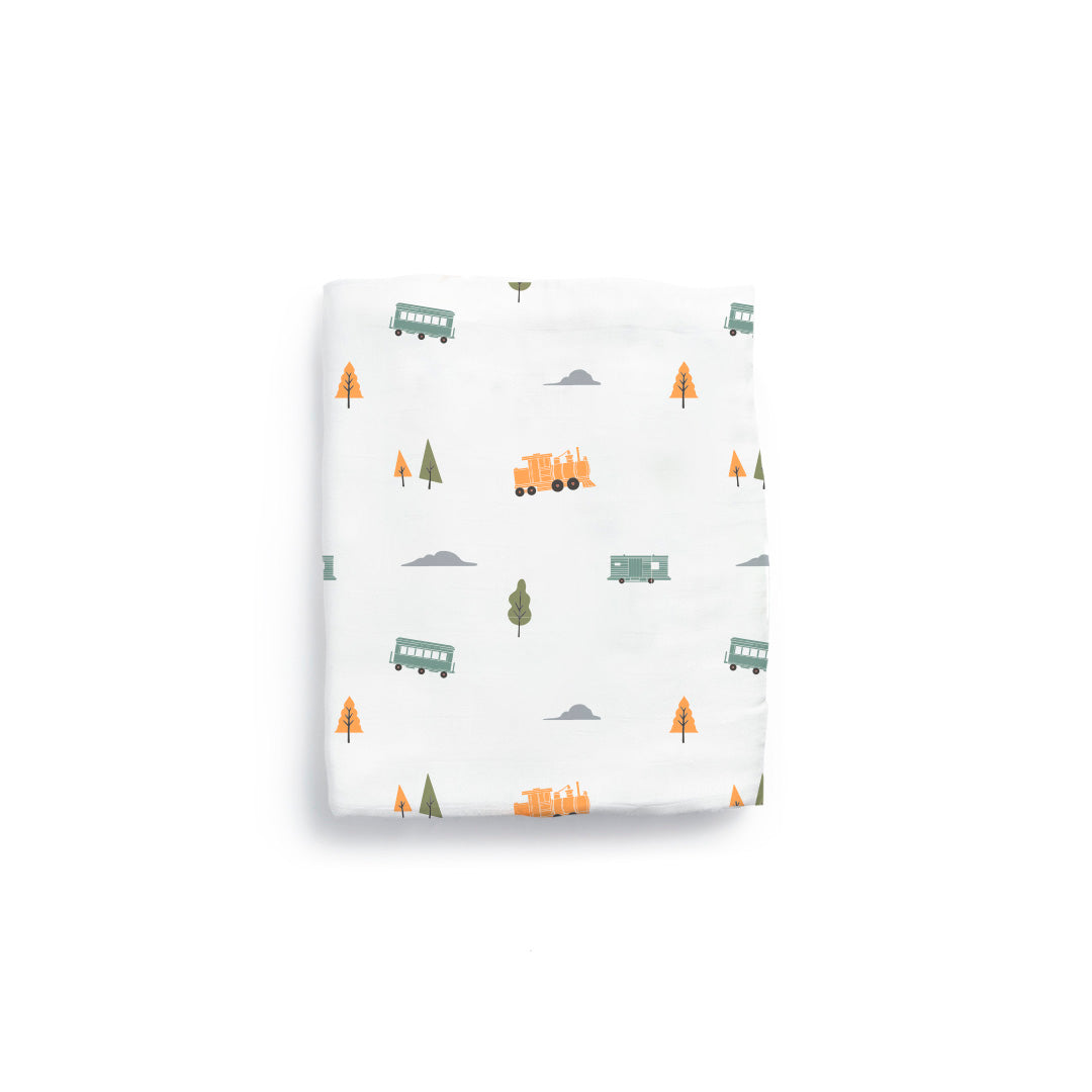 Little Rei Bamboo Swaddle Blanket Single (Printed)