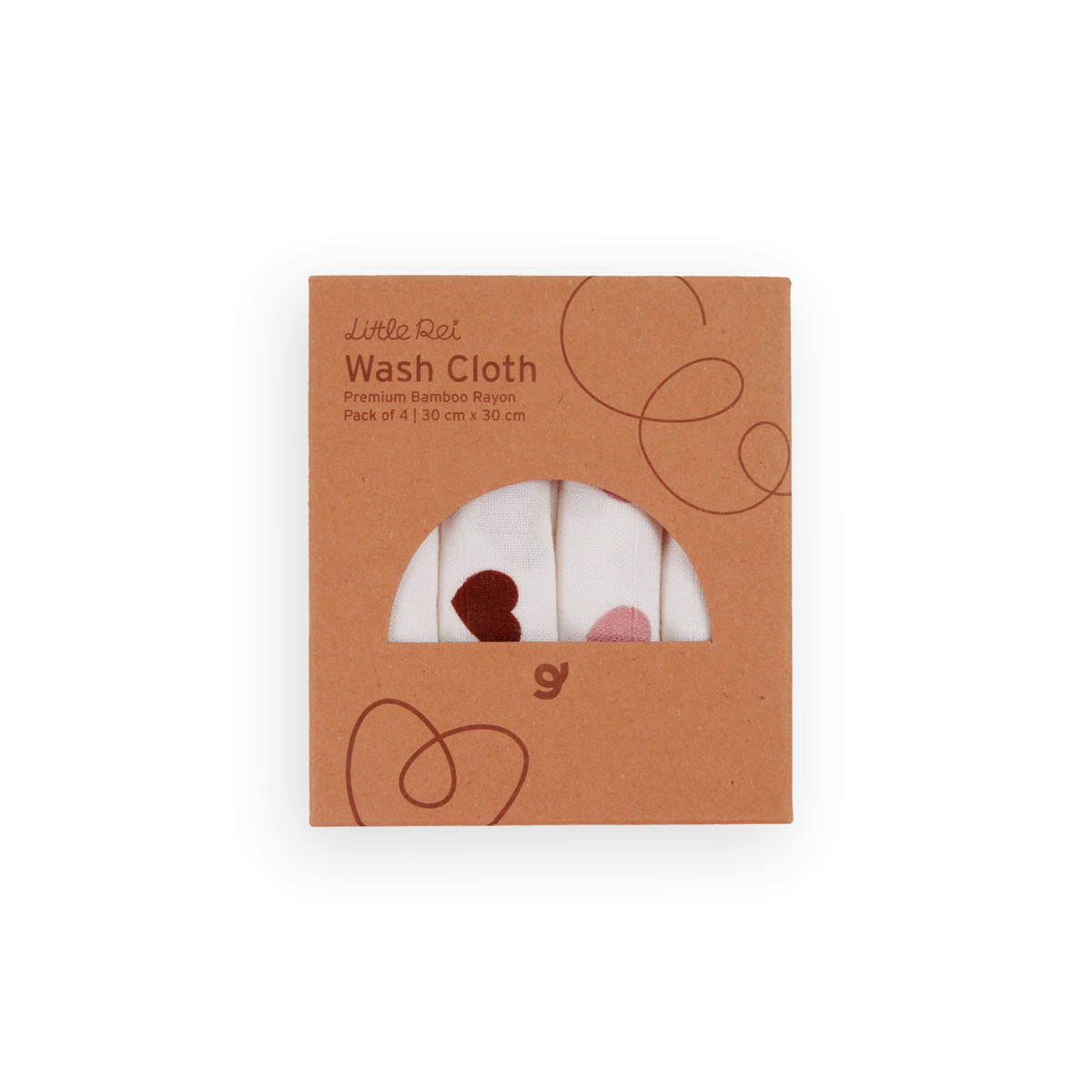 Little Rei Bamboo Wash Cloth 4pc