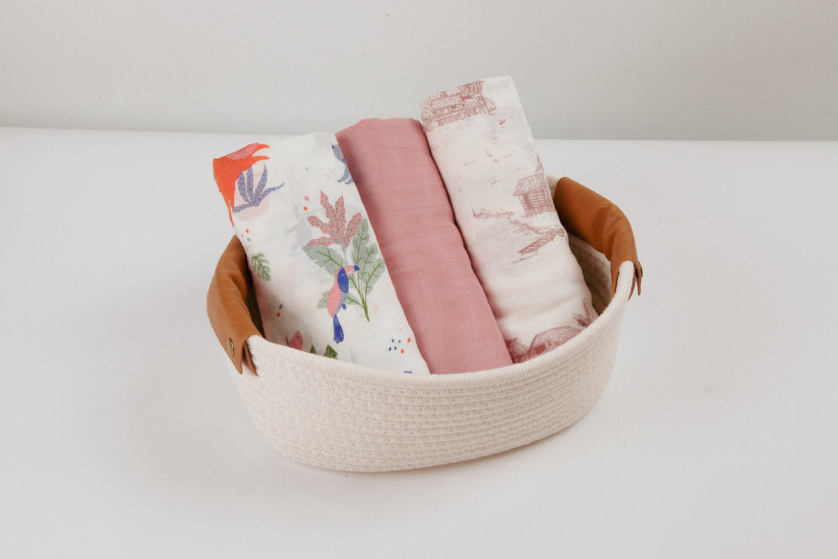 Little Rei Bamboo Swaddle Blankets (3pc)